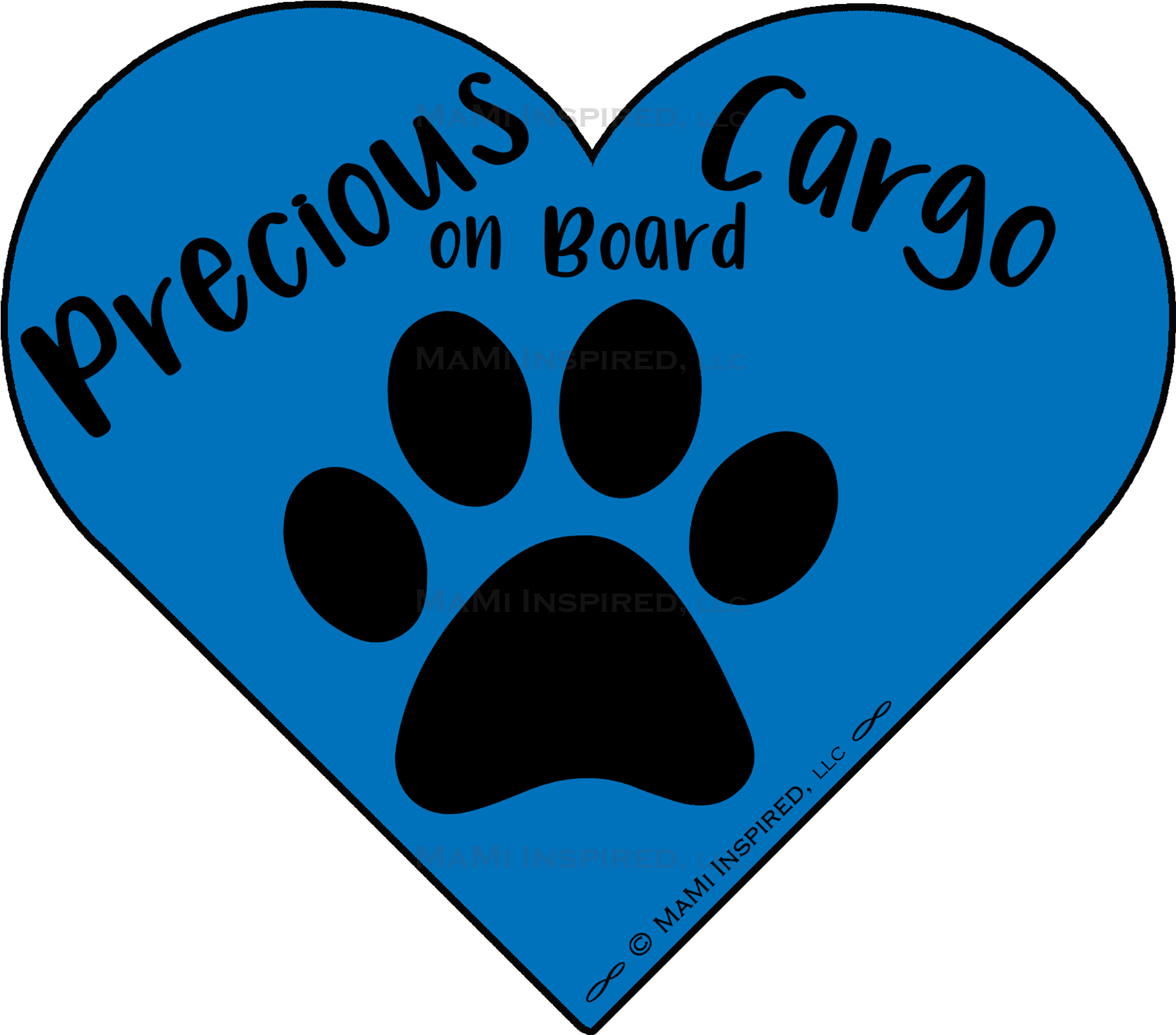 Precious Cargo On Board Dog On Board Paw Print Puppy - Precious Cargo On Board Dog On Board Paw Print Puppy (1842x1594)