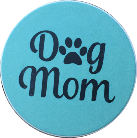 Dog Mom Paw Print Auto Car Coaster Absorbent Stone - Dog Mom Paw Print Car Auto Coaster Absorbent Stone (476x480)