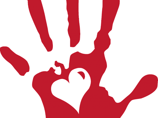 Helping Hands Clipart - Hand Print (640x480)