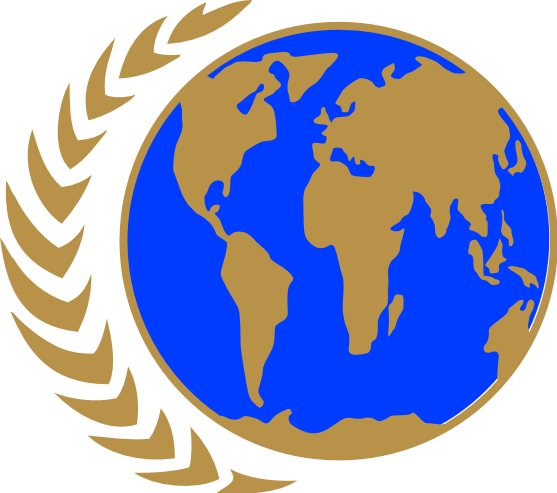 United Earth Clipart - Earth Logo Png (557x493)