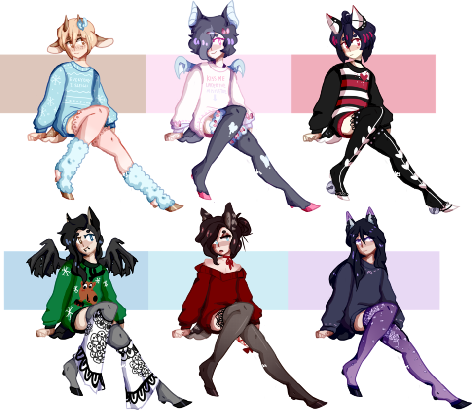 Ugly Sweater Dainty Myos By Smol-quaks - Cartoon (959x832)