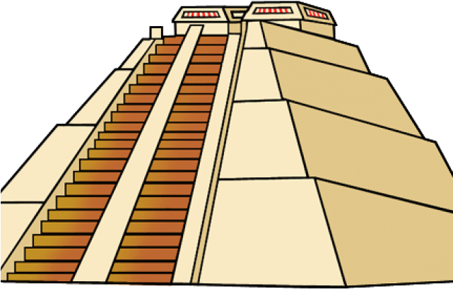 Pyramid Clipart Architecture - Aztec Temples In Tenochtitlan (640x480)