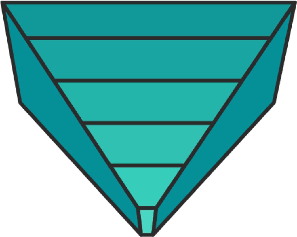 Triangle Upside Down Pyramid - Pyramid (1249x1000)