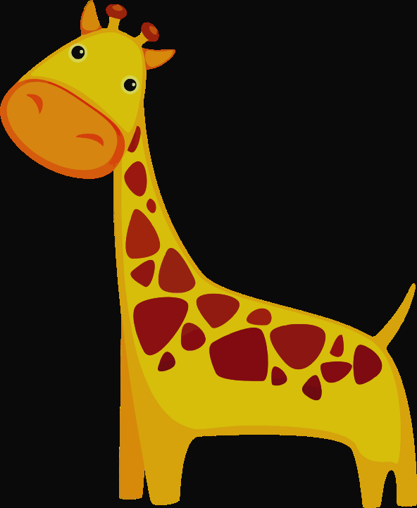Animated Giraffe (592x721)