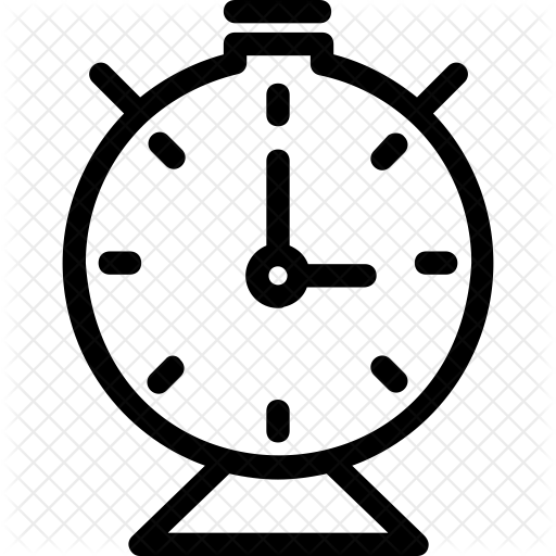 Alarm Clock Icon - Hands Sign (512x512)