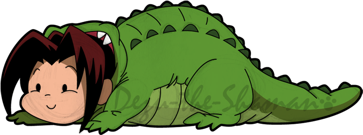 Gator Yoh By Dezu The Shaman - Cartoon (771x291)