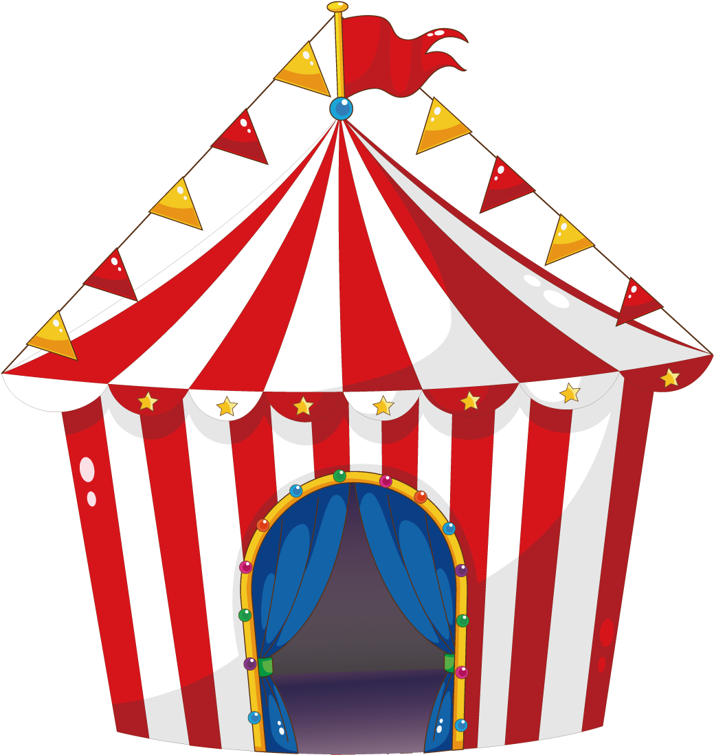 Tent Circus Carnival Illustration - Carpa De Circo Dibujo (1200x1200)