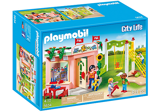 Playmobil ® 5634 Nursery School - Playmobil Preschool With Playground Playset Building (600x600)