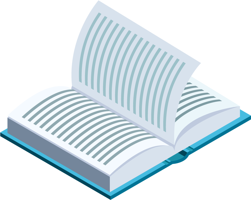 Book Vecteur - Open Books - 2.5d (1000x1000)