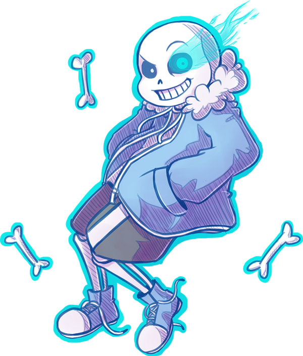 Golzydee 4,821 449 Sans Is Watching You By Kaweii - Sans How To Draw (600x705)