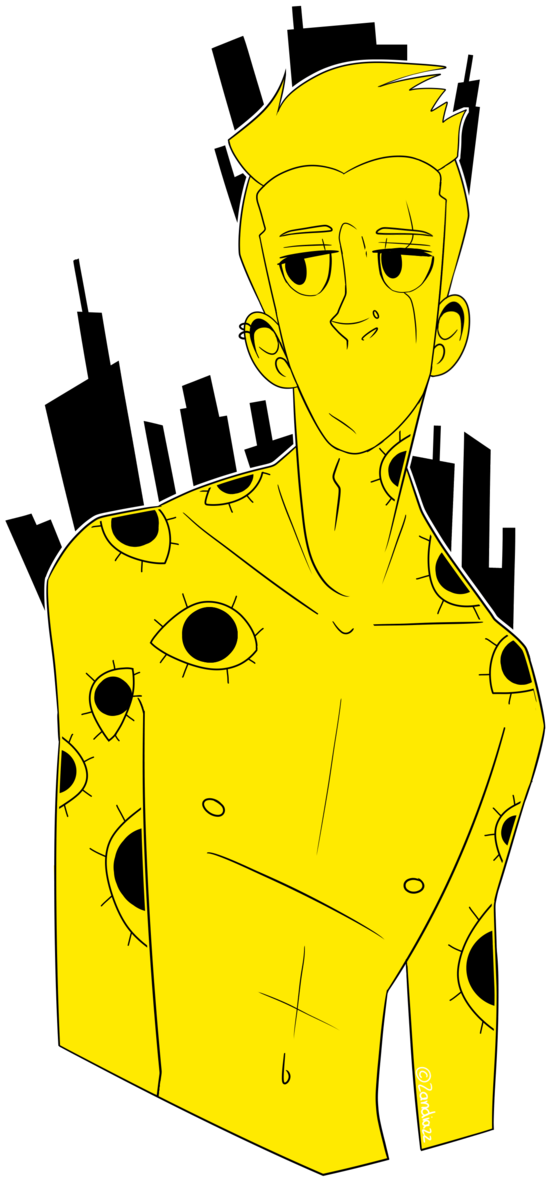 Watching Him Closely By Zitru - Illustration (656x1217)