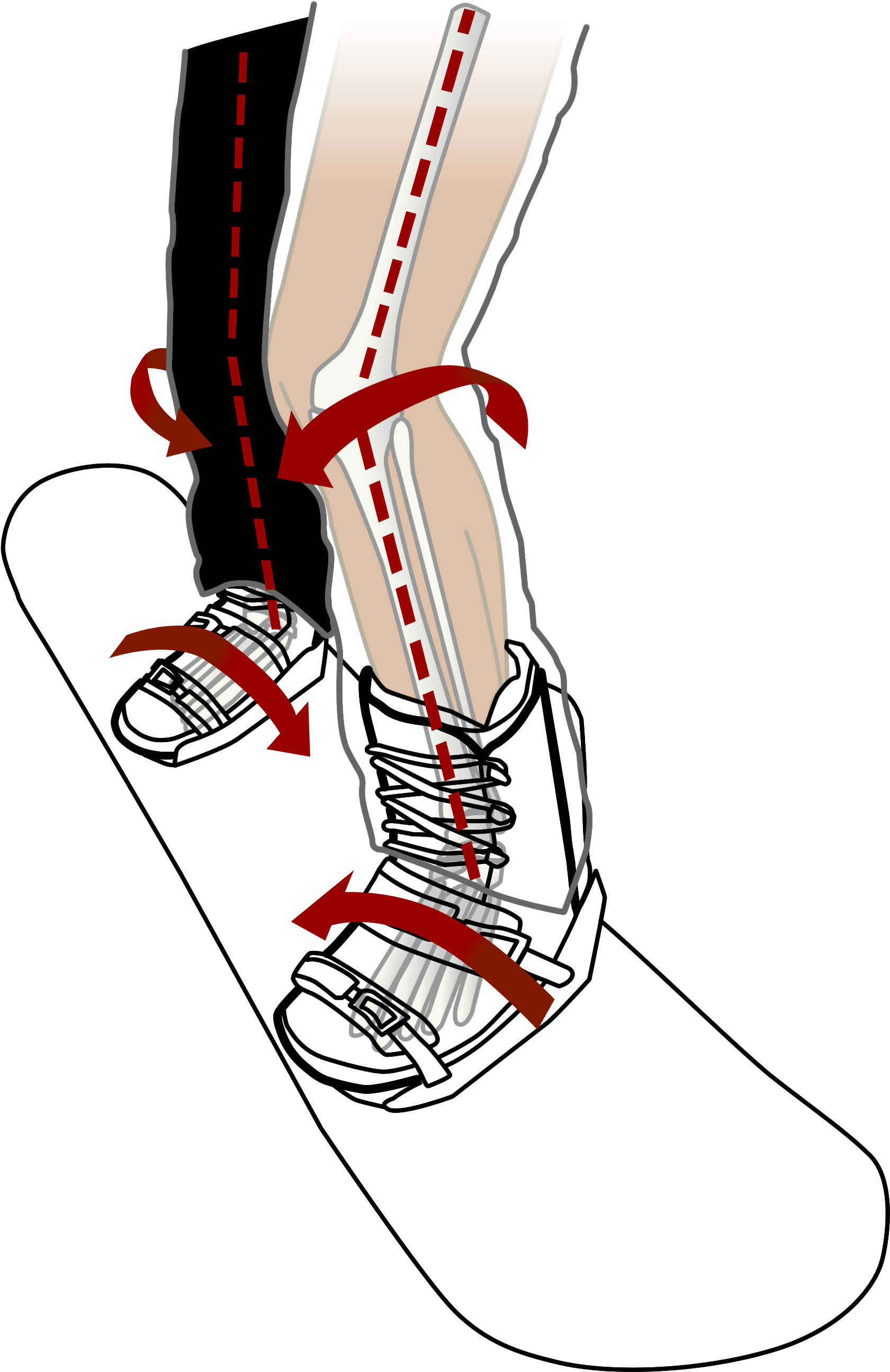 Mechanical Efficiency Diagram Snowboard Side Red - Sketch (1939x2755)