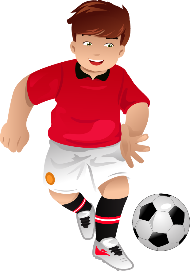 Football Player Drawing - Soccer Players Cartoon Png (619x883)
