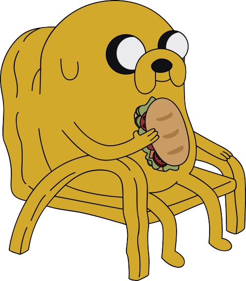 Adventure Time Jake The Dog Me Every Time - Jake The Dog Sitting (500x571)