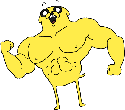 Jake The Dog - Jake The Dog Muscle (440x401)