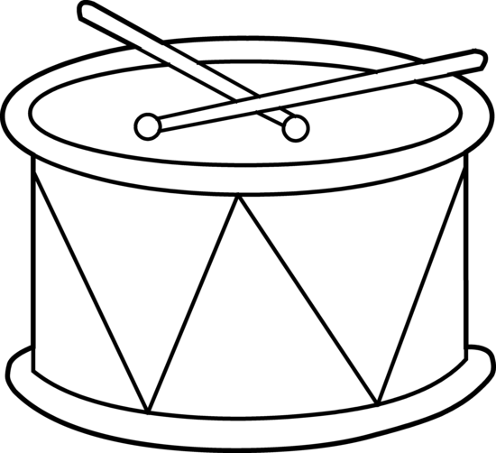 Drum Outline Clipart 2 By Kenneth - Drum Clipart (600x548)