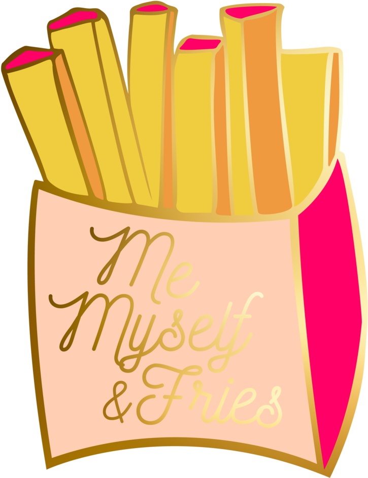 Me, Myself & Fries Pin Mockup - Me, Myself & Fries Pin Mockup (1000x1000)