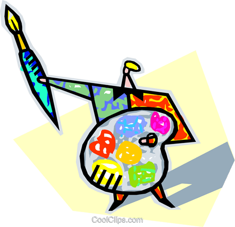 Human Form With Artist Palette And Brush Royalty Free - Health (480x464)