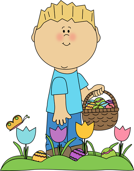 Easter Egg Hunt Clip Art - Cartoon (431x550)