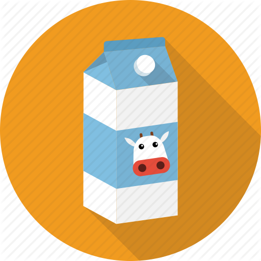 Milk Carton Clipart Milk Packet - Milk Carton Icon Png (512x512)