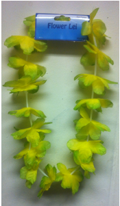 Hawaii Bloemen Krans Groen/geel Hawaii Bloemen Krans - Party (300x400)