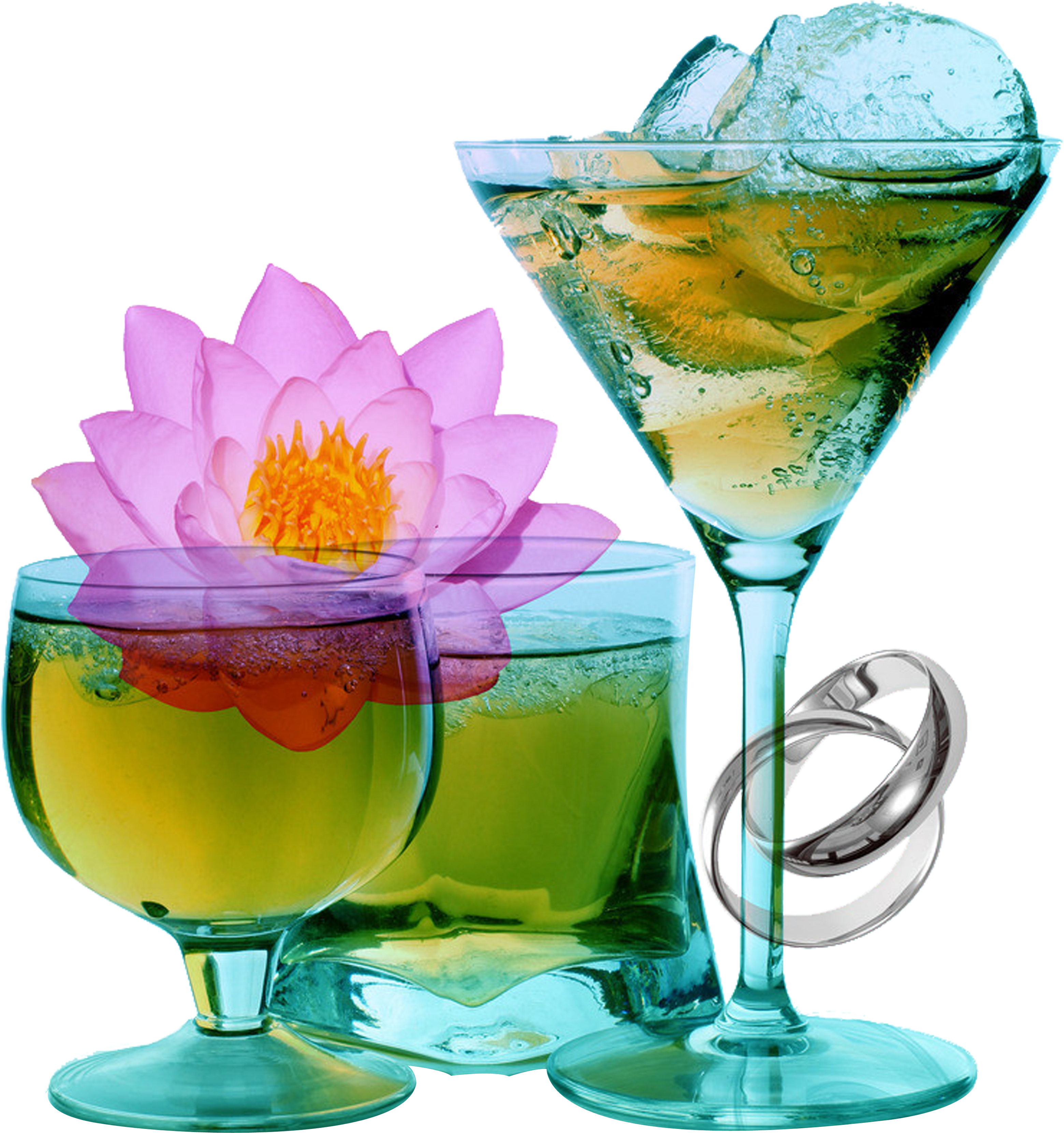 Cocktail Blue Hawaii Martini Soft Drink Mojito - Do (4537x4217)