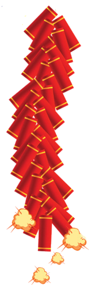 Firecracker Chinese New Year Clip Art - 炮 竹 素材 (600x600)
