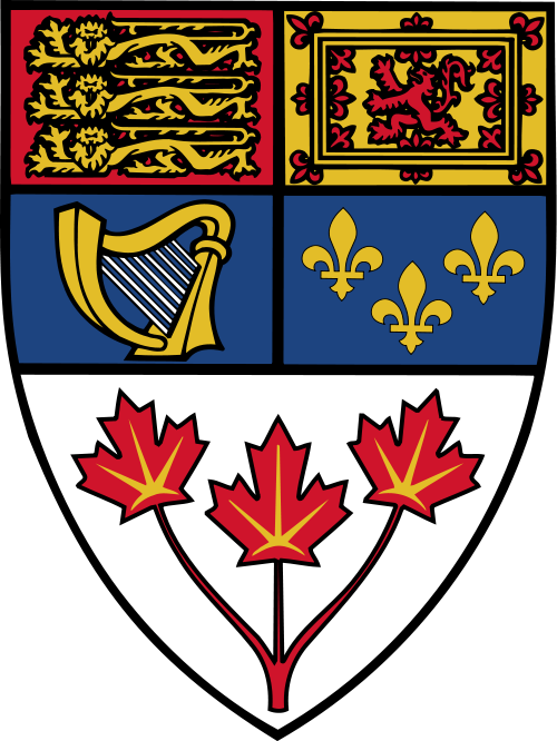 1946 Canadian Flag Proposal, Canadian Shield - Coat Of Arms Canada (500x666)