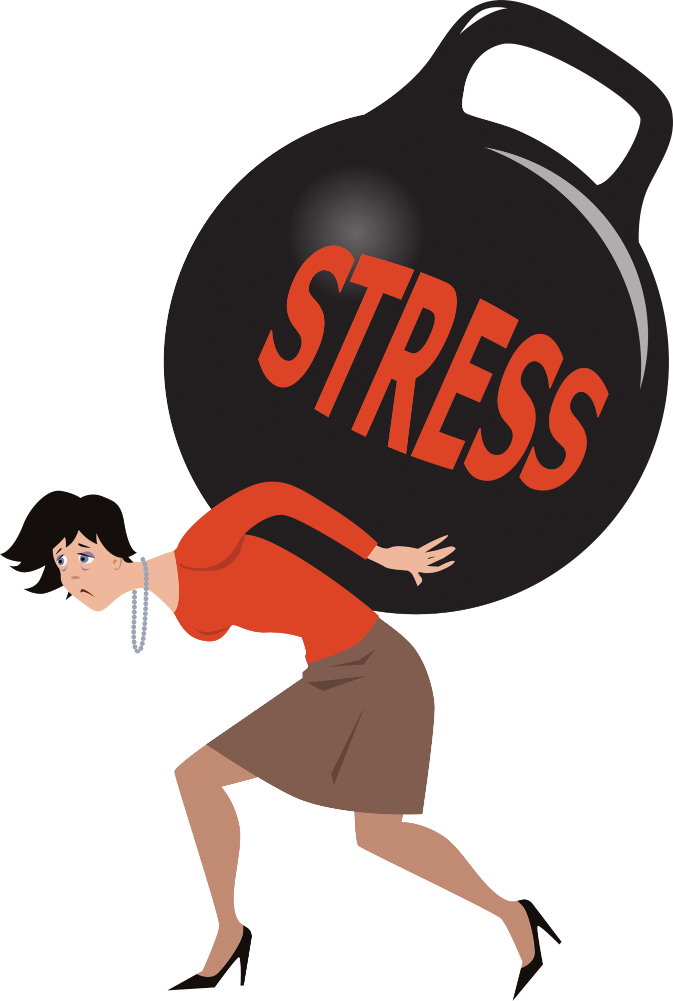 Psychological Stress Clip Art - Stress In The Workplace (1345x2000)