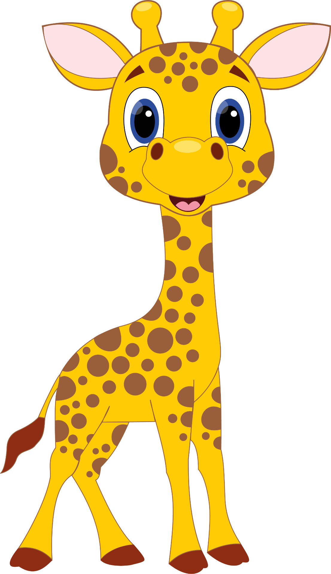 Baby Giraffe Cartoon Download - Giraffe Cartoon (1106x1920)