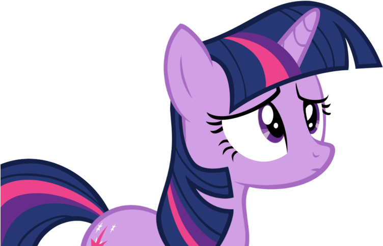 Twilight Sparkle Concerned But Twilight Sparkle Reaction - My Little Pony Twilight Transparent Background (900x507)