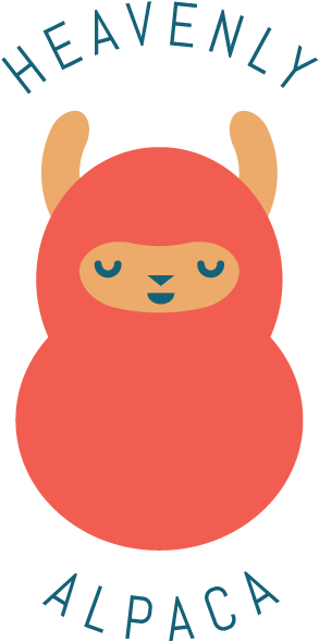 Heavenly Alpaca Logo By Eightdollarwater - Cartoon (375x623)