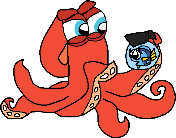 Finding Dory - Finding Dory Hank Drawings (576x458)