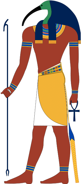 Thoth Hermes Mercury Thothdaynight 350px-thoth - Thoth The Egyptian God (350x675)