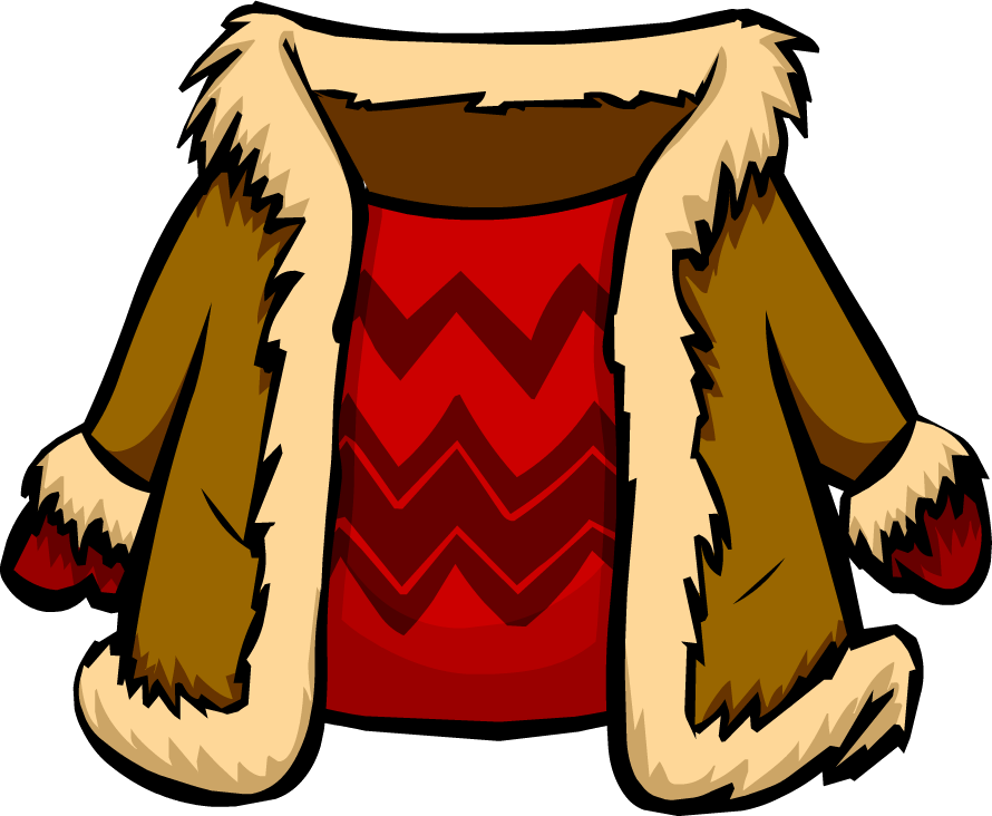 Red Suede Jacket - Club Penguin (890x732)