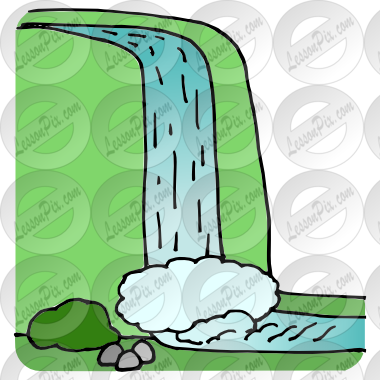 Waterfall Clipart Transparent - Waterfall Clipart (380x380)