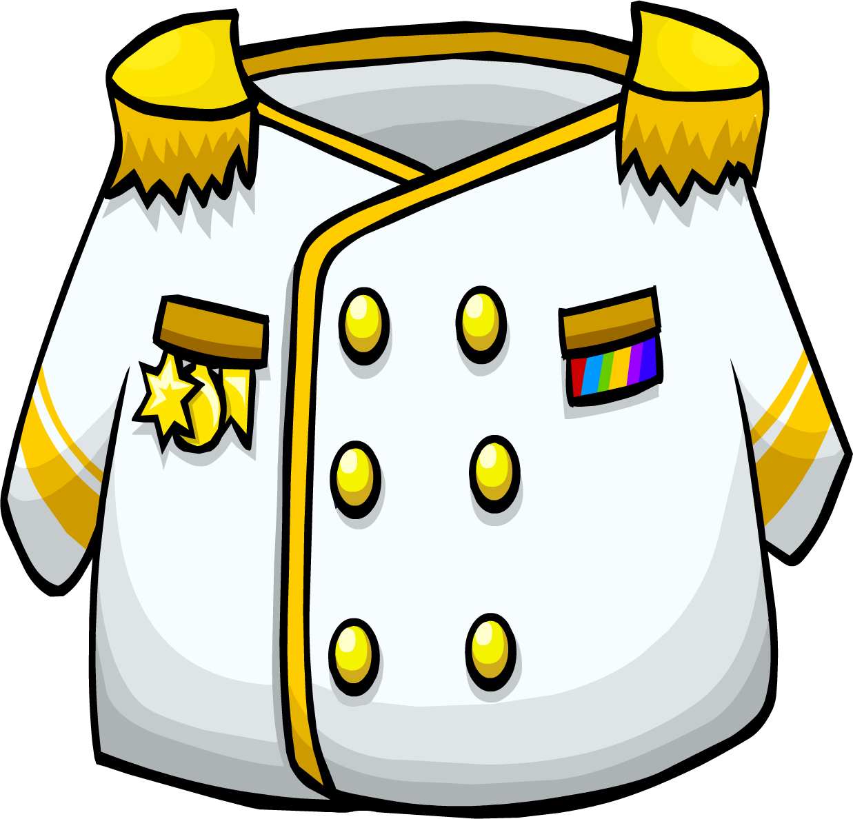 White Admiral Jacket - Club Penguin Admiral Jacket (1237x1188)