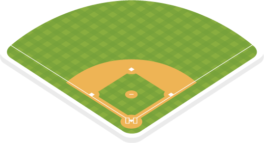 Baseball Diamond Clipart - Umpire Positionning On Bases (538x291)
