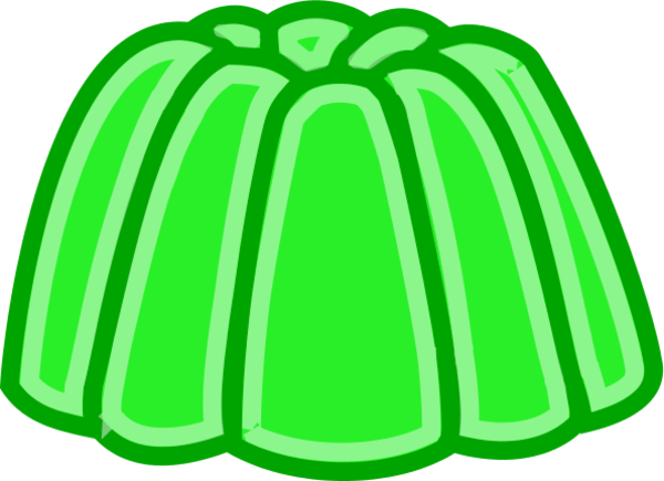 Jelly Jello Outline Clip Art - Jelly Clipart (600x435)