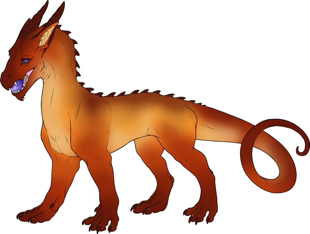 Tequila Sunrise Dragon By Pearladmin - Cartoon (1024x773)