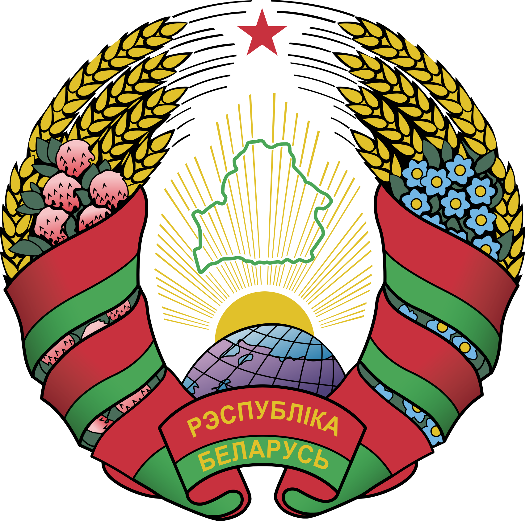 Belarus And Uk - Byelorussian Soviet Socialist Republic (1700x1690)