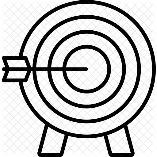 Archery Icon - Archery Target Outline (512x512)