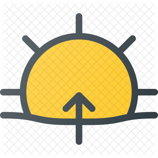 Sunrise Icon - Weather Interface Sun (512x512)