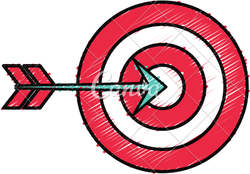 Target With Arrow - Arrow For Target (550x550)