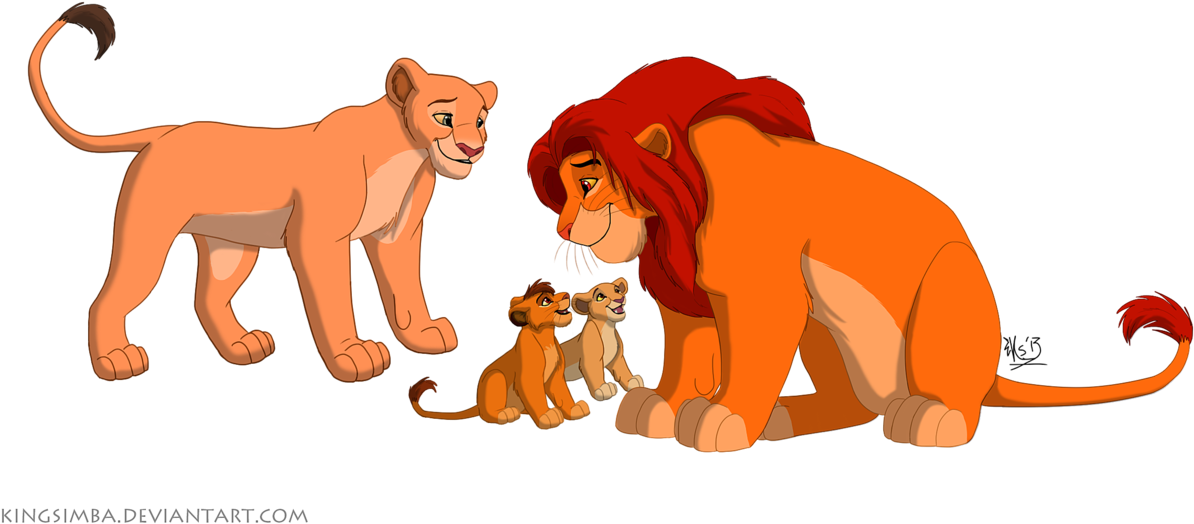 Happy Family By Kingsimba On Deviantart - Nala (1261x634)