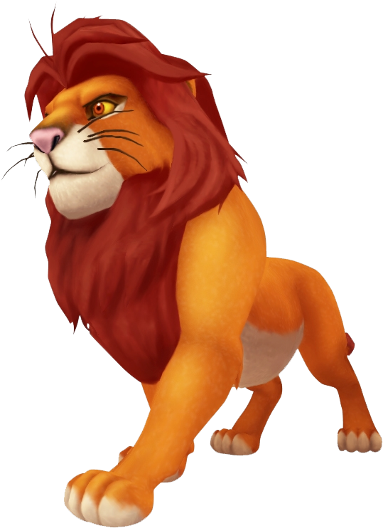 Lion King Png - Kingdom Hearts Lion King (552x754)