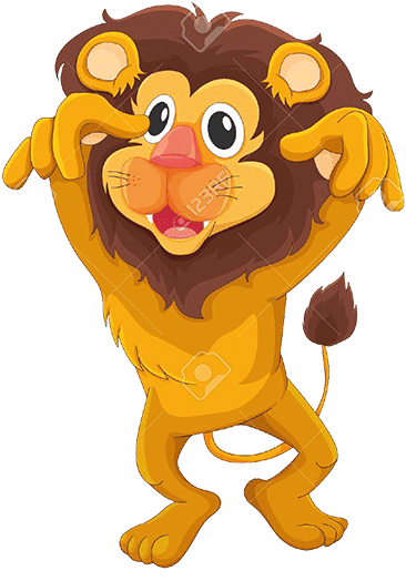 Still There Are Many Uses With Clip Arts, The Above - Lions Cartoon (400x556)