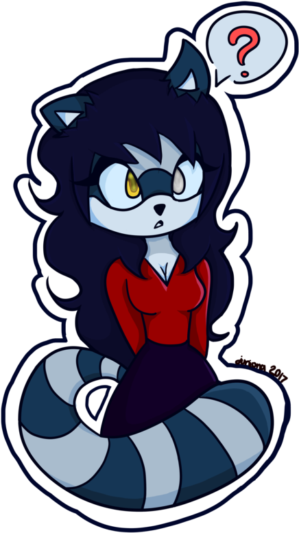 Monica The Raccoon By Moni-merchandise - Cartoon (774x1032)