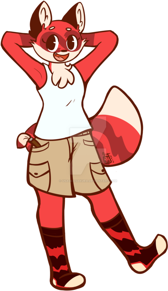 Renate The Red Raccoon By Usagi-asakura - The Red Raccoon (794x1006)