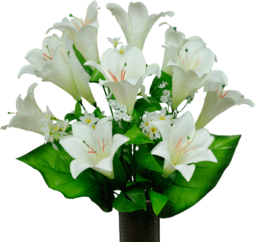 Lily Flower Vase Png (506x506)